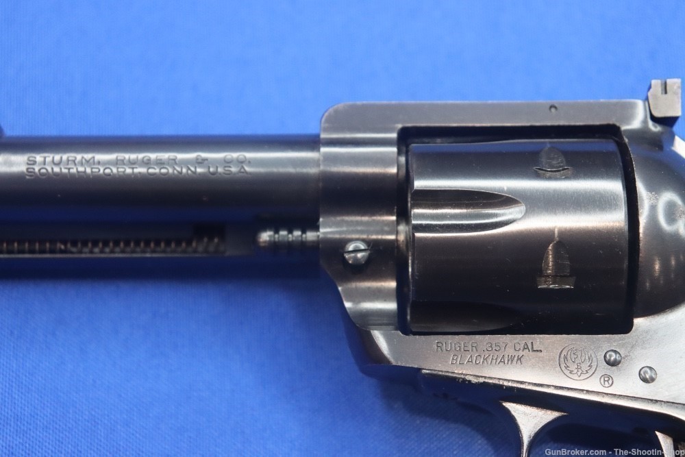 Ruger Model Blackhawk Revolver Early Flat Top 1957 MFG Single Action 357MAG-img-2