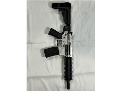 light weight pistol folding brace chambered in 5.56