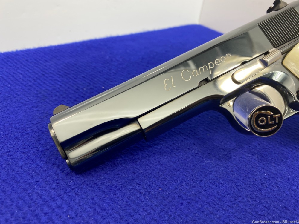 1997 Colt El Campeon .38 Super Blue/Stainless *1 of ONLY 550 EVER MADE*-img-8