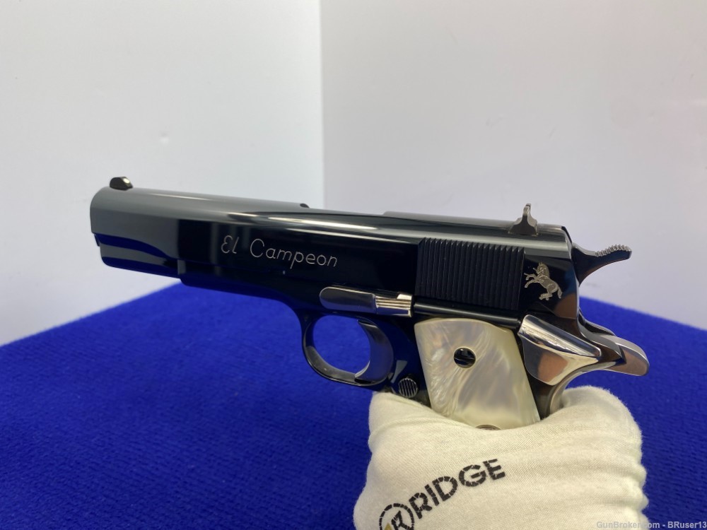 1997 Colt El Campeon .38 Super Blue/Stainless *1 of ONLY 550 EVER MADE*-img-27