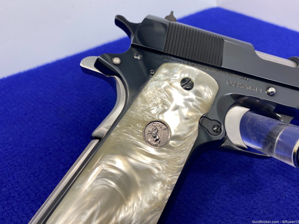 1997 Colt El Campeon .38 Super Blue/Stainless *1 of ONLY 550 EVER MADE*-img-13