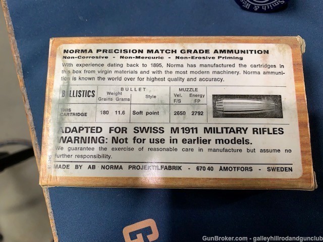 7.5x55 Swiss Norma Ammunition 20 Rounds-img-1