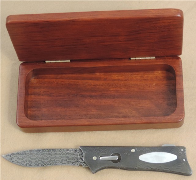 Charles Sauer Automatic Damascus Knife-img-0