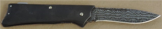 Charles Sauer Automatic Damascus Knife-img-2