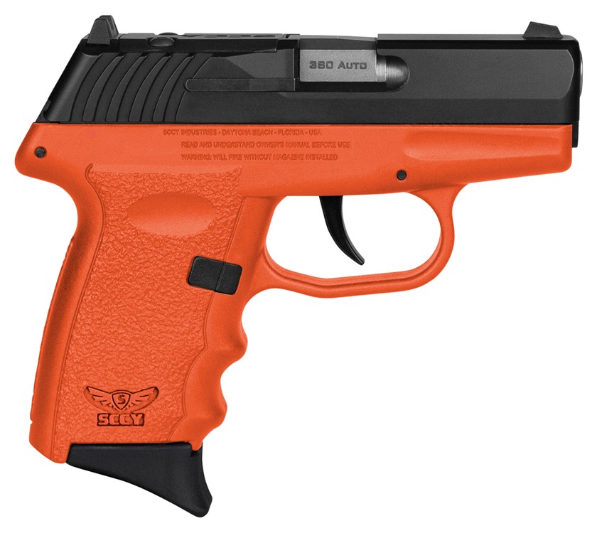 SCCY Industries CPX-3 380 ACP Pistol 2.96 Orange CPX3CBORRDRG3-img-0