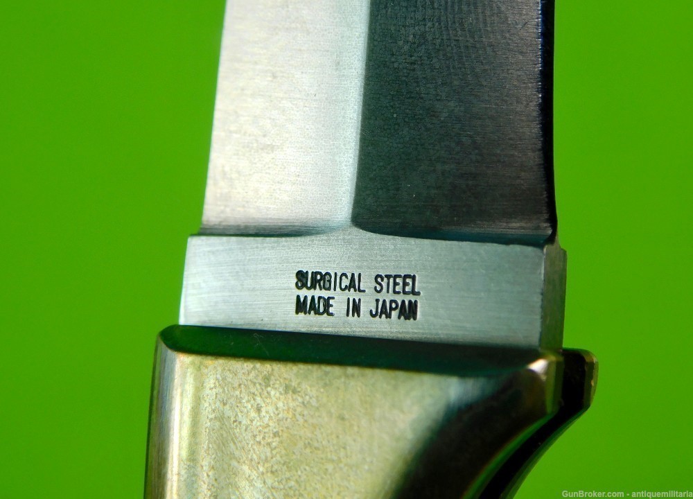 Rare Japan Parker Cutlery Co Eagle Brand Lockback Folding Knife Push Dagger-img-5