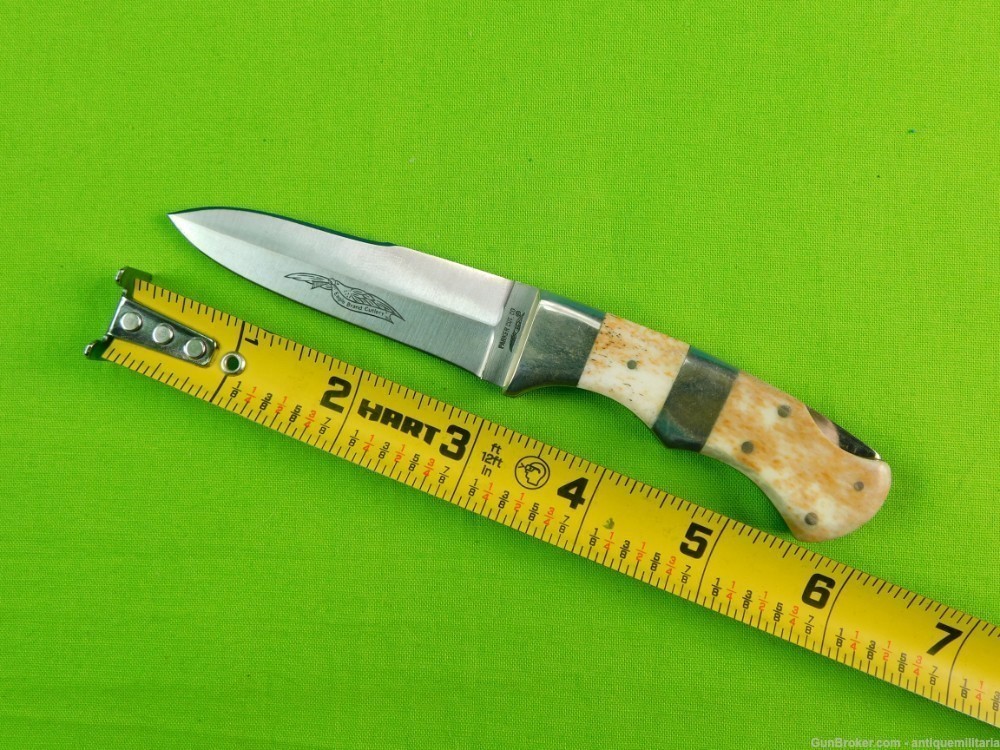 Rare Japan Parker Cutlery Co Eagle Brand Lockback Folding Knife Push Dagger-img-12