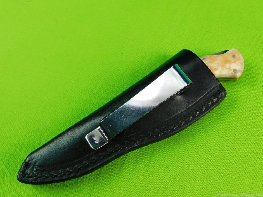 Rare Japan Parker Cutlery Co Eagle Brand Lockback Folding Knife Push Dagger-img-15