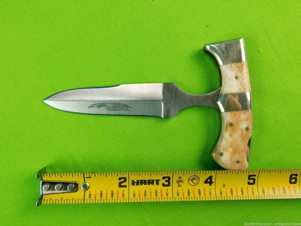 Rare Japan Parker Cutlery Co Eagle Brand Lockback Folding Knife Push Dagger-img-13