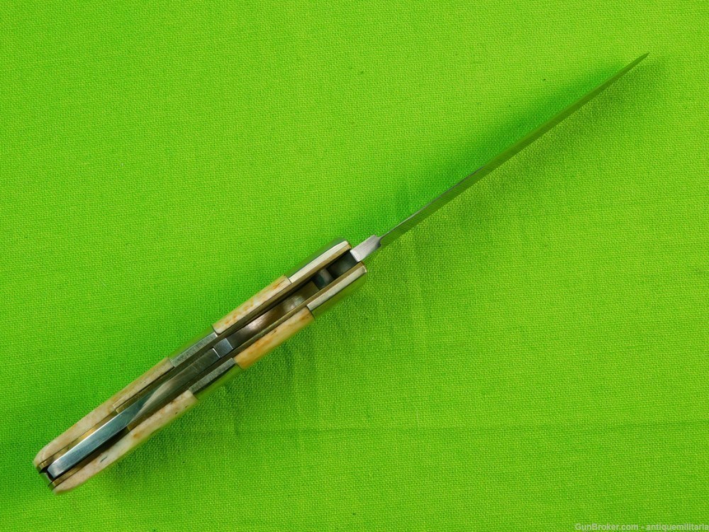 Rare Japan Parker Cutlery Co Eagle Brand Lockback Folding Knife Push Dagger-img-10
