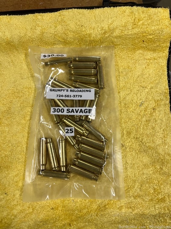300 Savage brass only - 25 pcs.-img-0