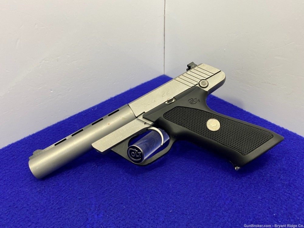 1995 Colt Auto 22 .22LR Stainless 4.5" *SCARCE LIMITED PRODUCTION COLT*-img-4