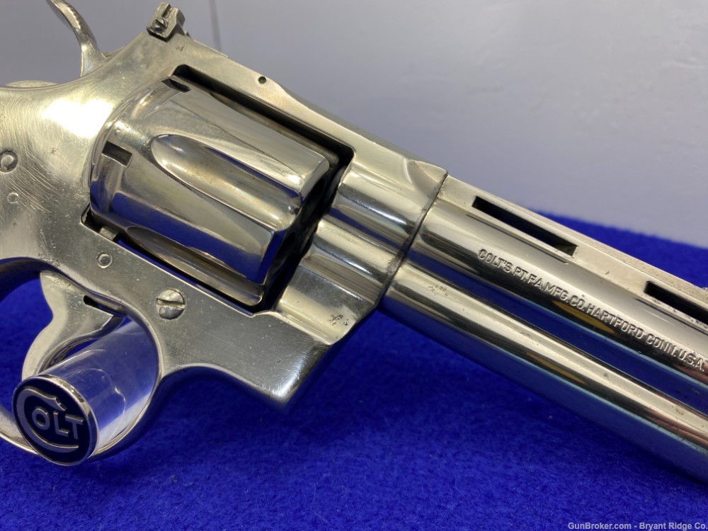 1971 Colt Python .357 Mag 4" *DESIRABLE NICKEL FINISH MODEL*-img-16