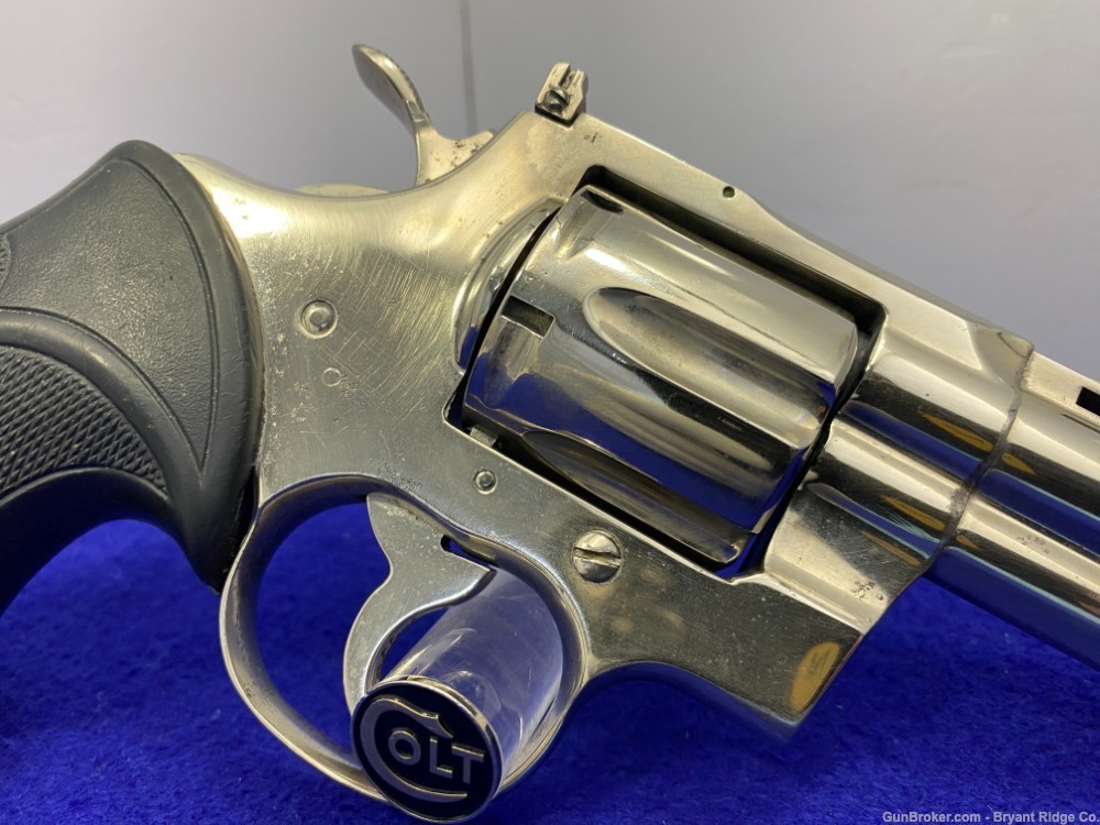 1971 Colt Python .357 Mag 4" *DESIRABLE NICKEL FINISH MODEL*-img-15