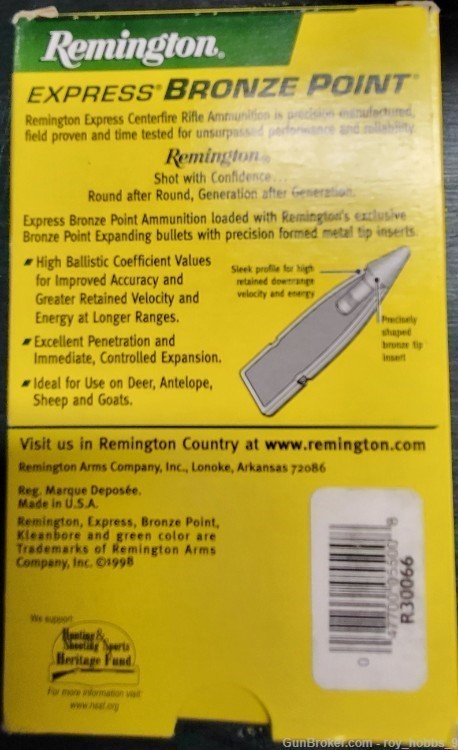 60 rds, 3 boxes of Remington .30-06 180 Gr Bronze Point FREE SHIPPING-img-2