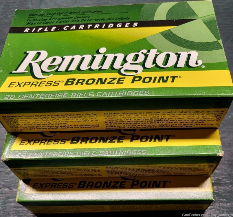 60 rds, 3 boxes of Remington .30-06 180 Gr Bronze Point-img-0