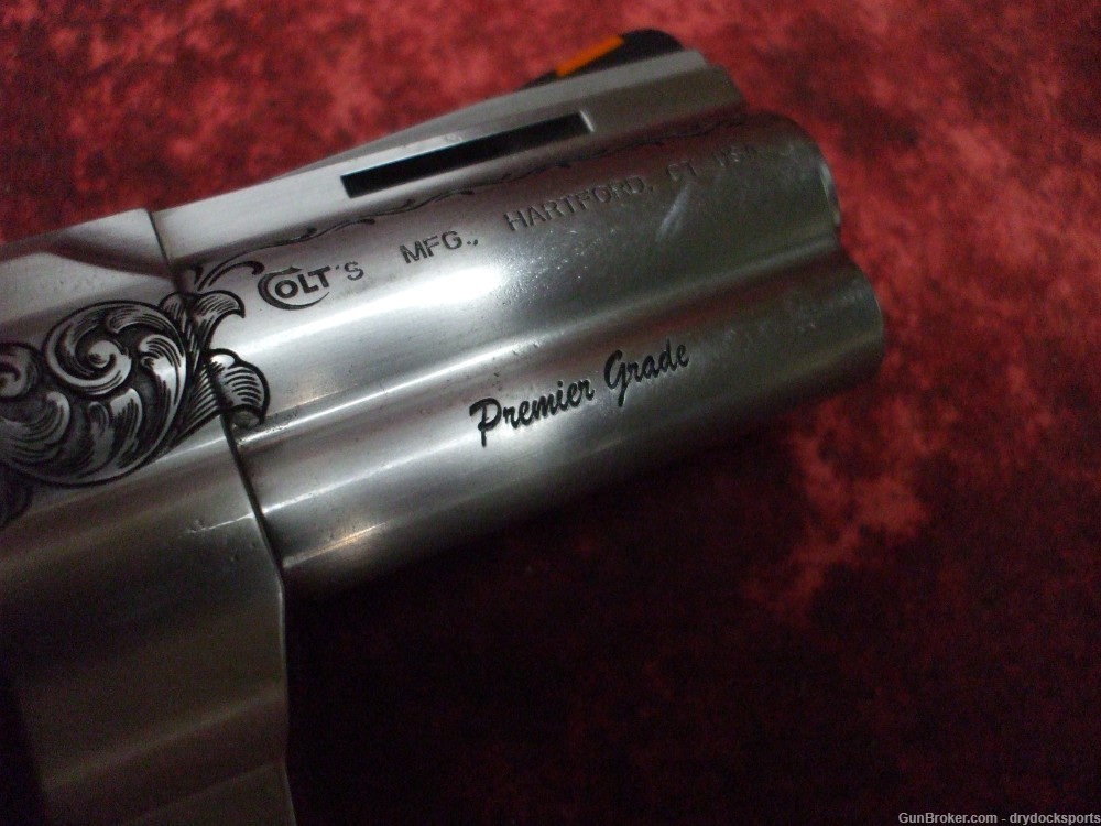Colt Python 3" Bobby Tyler Gunworks Engraved .357 Magnum RARE-img-12