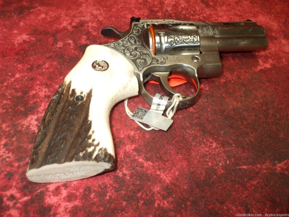 Colt Python 3" Bobby Tyler Gunworks Engraved .357 Magnum RARE-img-13