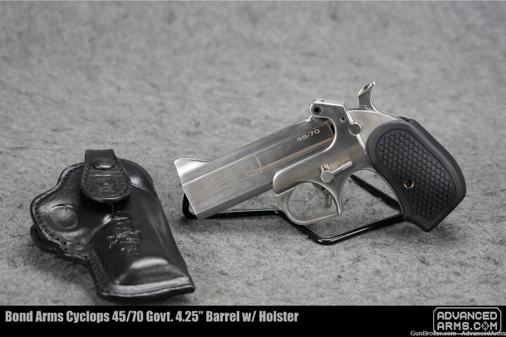 Bond Arms Cyclops 45/70 Govt. 4.25” Barrel w/ Holster-img-0