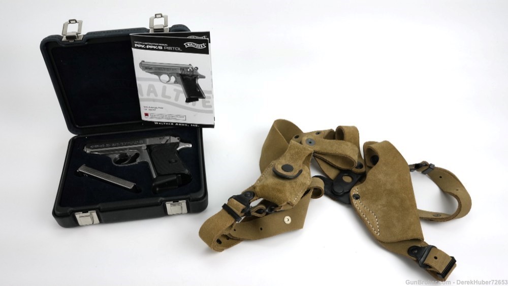 Walther PPK (380 ACP) W/Holster, Extra Mag, & Case-img-9