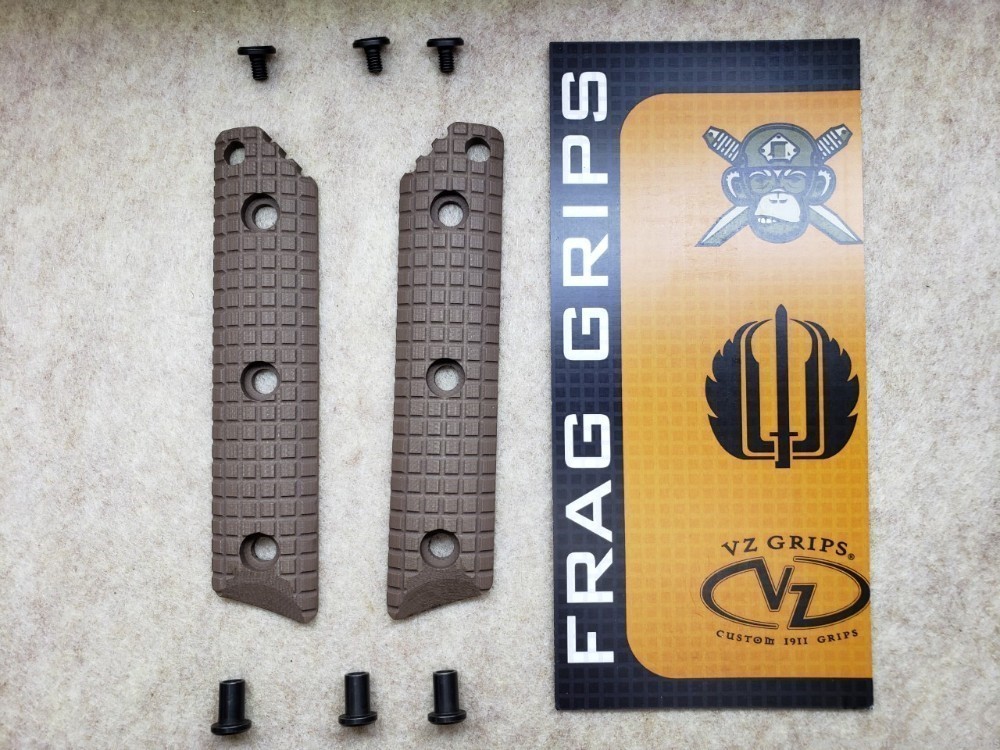 Monkey Edge FRAG Pattern Grips for Strider Fixed Blades -  SHIPS FREE!-img-0