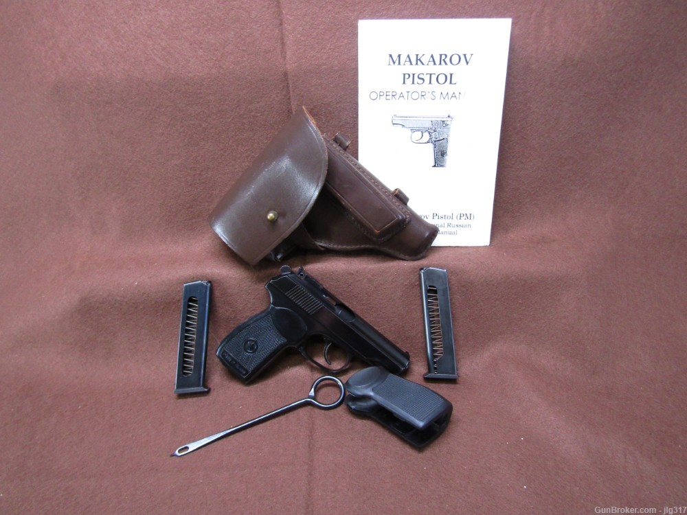 Baikal IJ-70 9mm Makarov Semi Auto Pistol Thumb Safety 2x 8 RD Mags-img-0