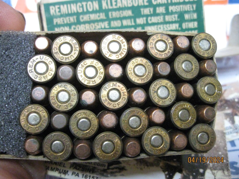 Scarce 32-20 WIN 100 gr MC Remington Dogbone 1930's Kleanbore Nice Box-img-5