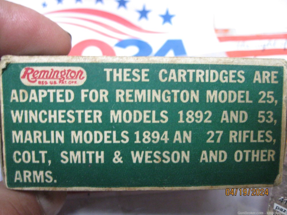 Scarce 32-20 WIN 100 gr MC Remington Dogbone 1930's Kleanbore Nice Box-img-4