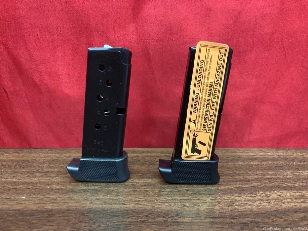 2 Ruger LCP 7rd Extended .380 Magazines-img-3