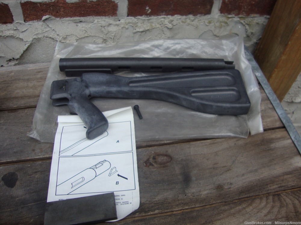 Rare Early Preban Shogun AR-7 Pistol Grip And Shroud Stock Set-img-1