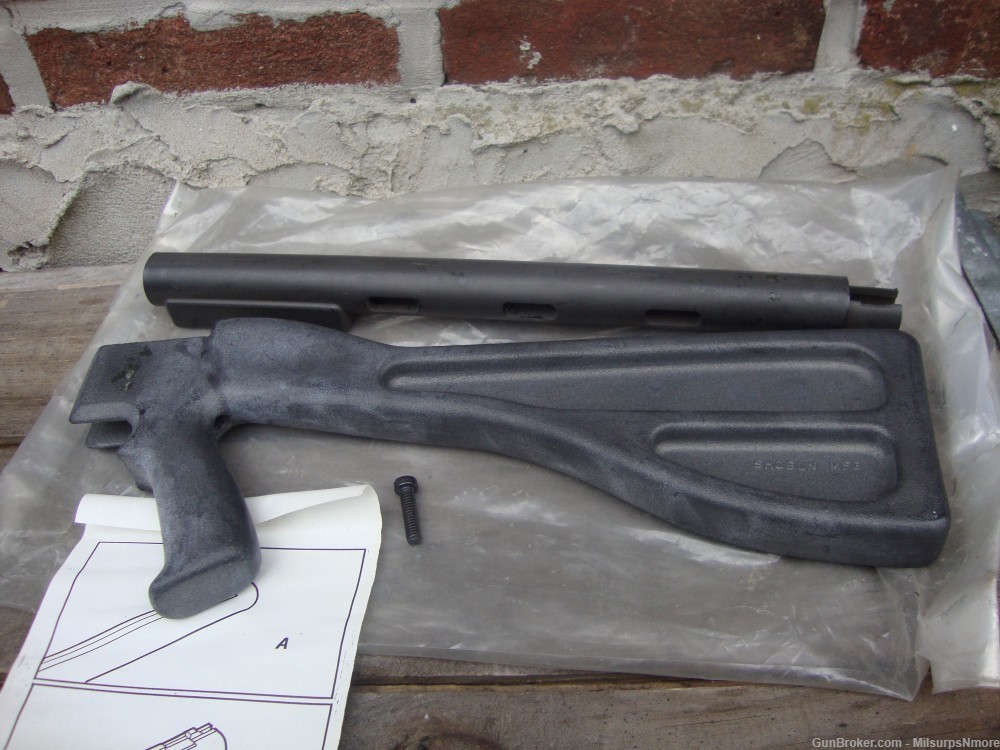 Rare Early Preban Shogun AR-7 Pistol Grip And Shroud Stock Set-img-0