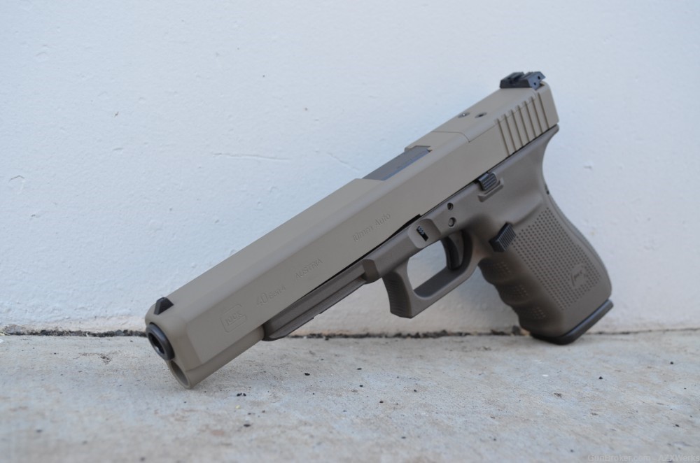 Glock 40 Gen 4 MOS 10mm X-Werks Magpul FDE Midnight Bronze G4 Optic Ready L-img-1