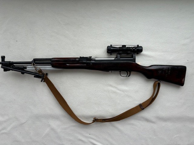 RUSSIAN SKS TULA 1954 WITH SCOPE, MONO POD AND SLING  #8029-img-0