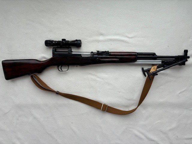 RUSSIAN SKS TULA 1954 WITH SCOPE, MONO POD AND SLING  #8029-img-5