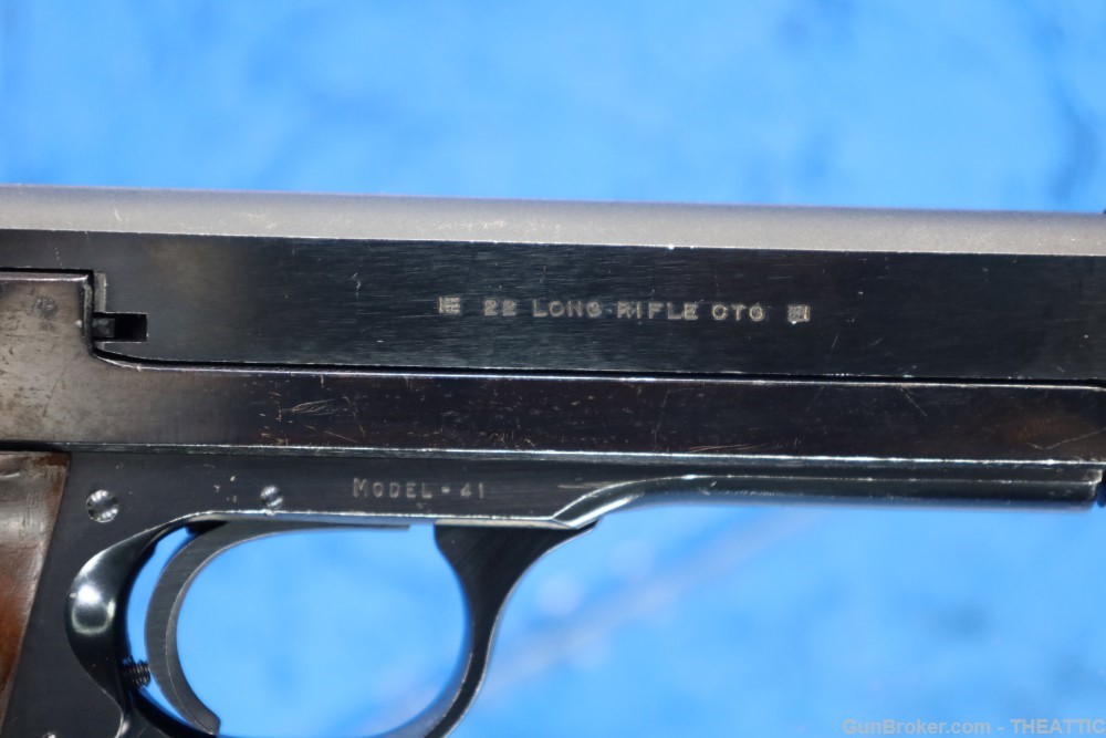 SMITH & WESSON MOD 41 22 LR SEMI AUTO TARGET PISTOL DATED 1970 C&R ELIGIBLE-img-40