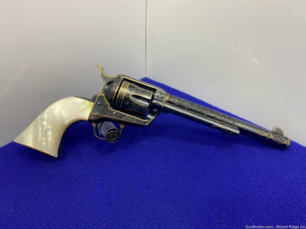 1977 Colt Single Action Army .45 *GORGEOUS MASTER ENGRAVED* Genuine Pearls-img-21