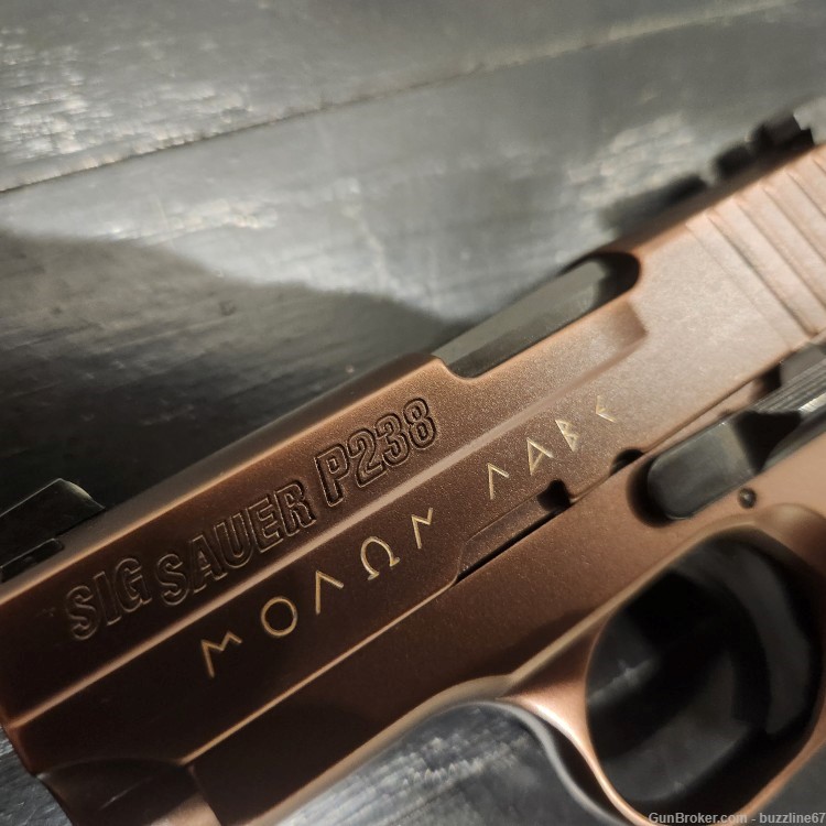 Sig Sauer P238 Spartan "discontinued Oil-Rubbed Bronze finish"-img-1