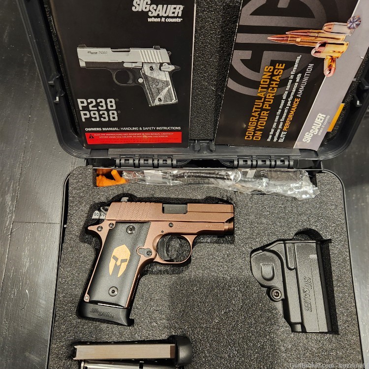 Sig Sauer P238 Spartan "discontinued Oil-Rubbed Bronze finish"-img-2