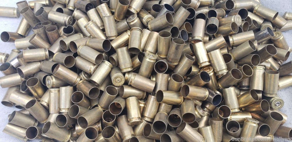 9mm Luger Range Brass 425+ plus pcs Casings Once Fired -img-0