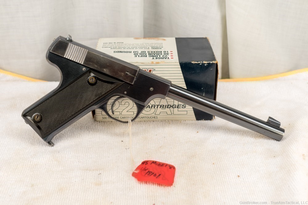 Hi Standard Model B 6.75" Type 1A 22LR Pistol Excellent-img-4