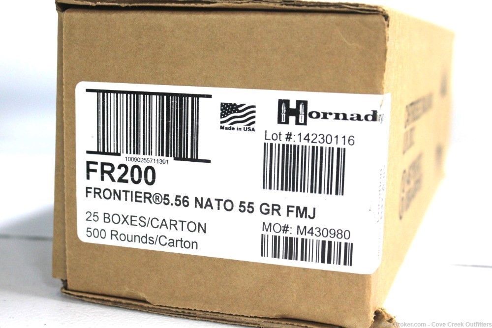500 Rounds of Hornady Frontier 5.56 NATO FR200 556 -img-0