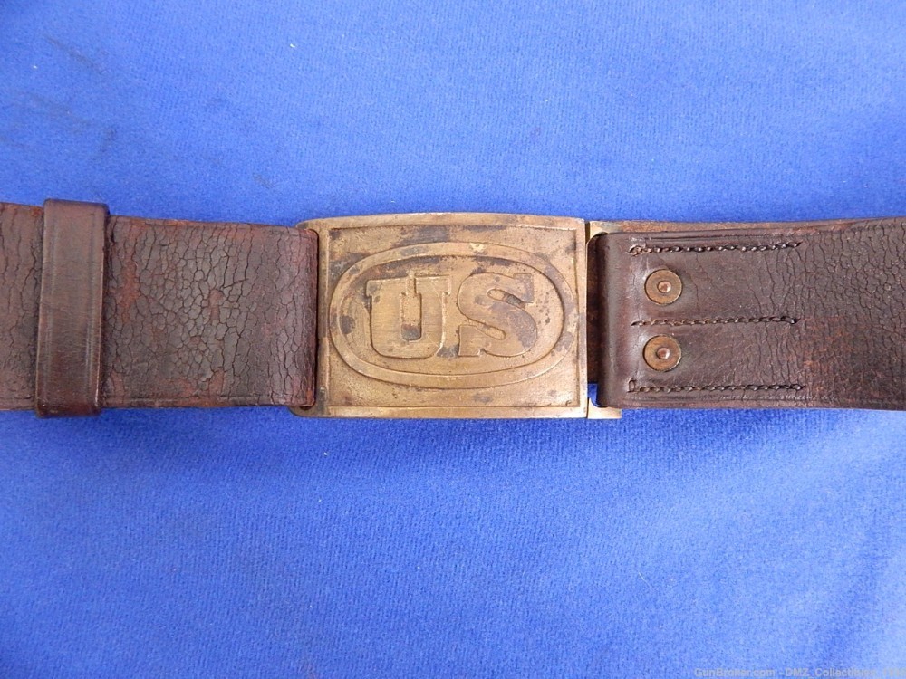 1870s Indian Wars Enlisted Officer's Belt & Buckle-img-1