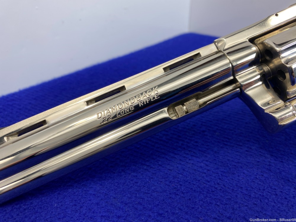 1984 Colt Diamondback .22LR Nickel 6" *RARE & SOUGHT-AFTER/ONLY 2,200 MADE*-img-8