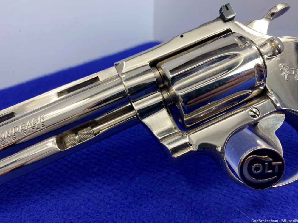 1984 Colt Diamondback .22LR Nickel 6" *RARE & SOUGHT-AFTER/ONLY 2,200 MADE*-img-7