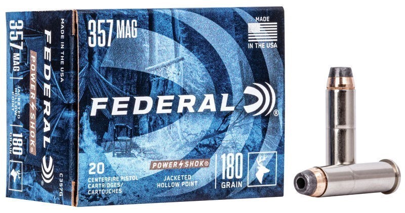 Federal Power-Shok Handgun 357 Magnum 180 Grain C357G-img-0