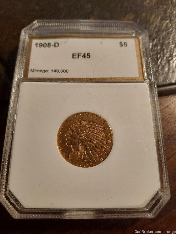 1908-D $5 gold PCI 45 (B4)-img-0