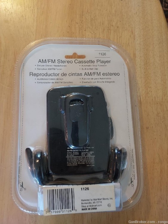 Portable AM/FM Radio Cassette Player Headphones New Sealed-img-1