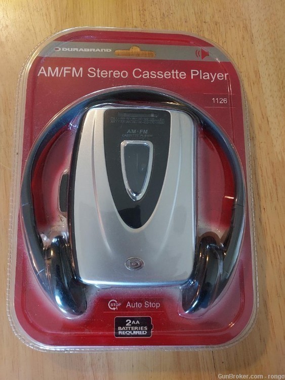Portable AM/FM Radio Cassette Player Headphones New Sealed-img-0