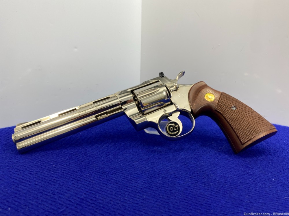Colt Python .357 Mag 6" -DESIRABLE NICKEL MODEL- Consumer Unfired Example-img-3