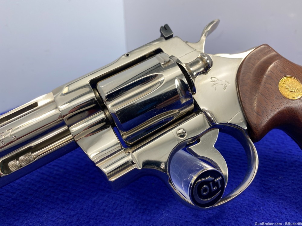 Colt Python .357 Mag 6" -DESIRABLE NICKEL MODEL- Consumer Unfired Example-img-7